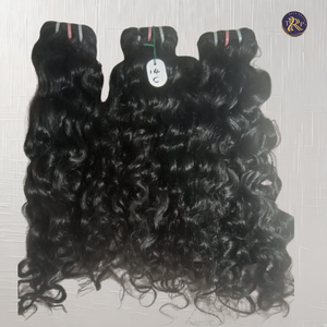 La mejor extensión de cabello Remy virgen Natural sin procesar, cabello trenzado crudo, estilos rectos y de ondas profundas, templos indios, donante único - Product Image 2