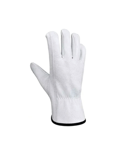 Gants de sécurité en nitrile HOLY SIGNS INTERNATIONAL, blancs, lisses, durables, antidérapants, à revers droit, usage général, niveau d'impact 1 - Product Image 5