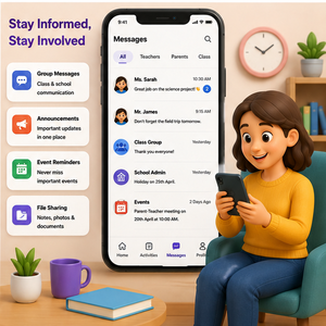 Écosystème d'apprentissage pour enfants, développement, communication parent-professeur, analyse, mobile, web - Product Image 4