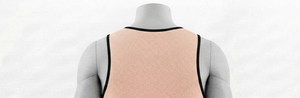 Men's <b>Peach</b> Mesh Tank <b>Top</b> Crew Neck Short Breathable Regular Fit All Seasons Solid Color 100% Polyester Soccer Apparel Front - Product Image 2