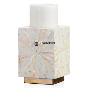 Porte-bougie en MOP de qualité supérieure fait à la main, décoration élégante pour la maison, accent de table par Tradebyd - Product Image 2