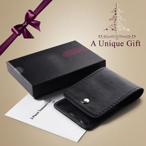 MAHFOOZ INSTRUMENTS – Kit de pinces à sourcils or rose avec étui de voyage en cuir, outil de fixation et de réparation, outils d'épilation et de maquillage - Product Image 6