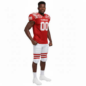 Conjuntos de Camisetas de Fútbol Americano Personalizadas con Sublimación Completa, Nombre y Número del Equipo Personalizados, Uniformes de Fútbol Americano 100% - Product Image 5