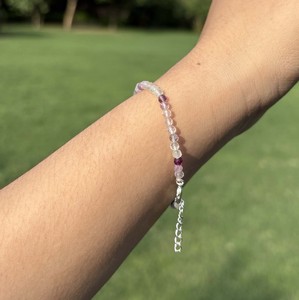 Natural Multi Fluorite Micro Faceted Beads <b>Bracelet</b> 925 Sterling Silver Adjustable Rainbow <b>Gemstone</b> <b>Bracelet</b> Wholesale Jewelry - Product Image 2