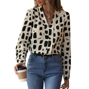 Ropa para mujer, blusas estampadas, blusas de moda informales de manga larga para oficina, camisas de trabajo para mujer, nuevas blusas de moda - Product Image 1