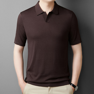 Men Sportswear Exercise Gym Shirt Tops Compression Shirt Fitness Trainer Short Sleeve Zip Polo Shirts Custom logo - Product Image 2