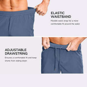 Pantalones Cortos Deportivos Casuales para Hombre Hechos a Medida, de Lona Sólida, de Alta Calidad, de Secado Rápido, Elásticos en 4 Direcciones, Servicio OEM - Product Image 5