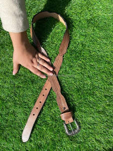 เข็มขัดหนังแท้มาใหม่สีน้ำตาลตะวันตกเข็มขัดหนังเครื่องมือหนังแท้เข็มขัดคาดเอวใช้ได้ทั้งชายและหญิง - Product Image 2