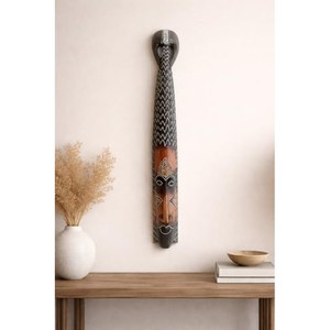 Vente en gros de sculptures murales en bois traditionnelles, faites à la main et écologiques |   Décoration artistique ethnique - Product Image 2