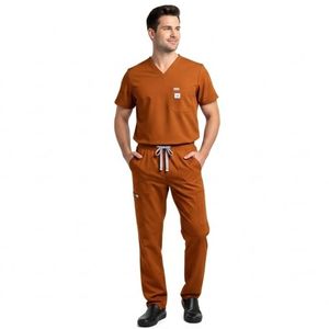 Conjunto de Uniforme Médico de Algodón para Hombre, Ropa de Doctor de Hospital Personalizada, Fabricante OEM, Trajes Quirúrgicos Transpirables - Product Image 3