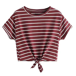 เสื้อยืดครอปท็อปผู้หญิงรุ่นใหม่ ระบายอากาศได้ดี สไตล์ล่าสุด มีทุกขนาด - Product Image 1