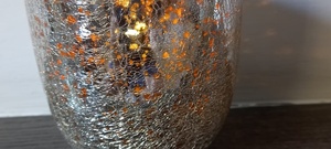แก้วผสมสีส้มและสีเงิน - Product Image 4