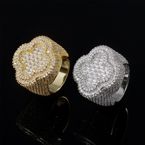 Mens Lab Grown Diamond <b>Ring</b> 925 Silver Baguette Cut Iced Out Luxury Statement <b>Cocktail</b> <b>Ring</b> - Product Image 4