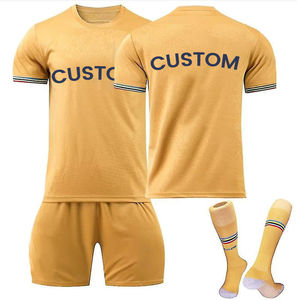 Ensemble de maillots de football personnalisés pour hommes, col rond, manches courtes, rayé, sublimé, évacuation de l'humidité, coupe régulière, blanc et noir - Product Image 5