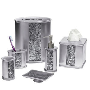 Ensembles de salle de bain sur le thème du métal, accessoires de salle de bain intérieurs de qualité supérieure, hôtels et resorts, plusieurs couleurs disponibles - Product Image 1