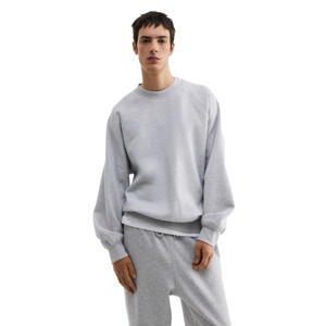 Conjunto de Sudadera y Pantalón Oversize de Algodón Grueso de 340 GSM con Cuello Redondo, Suave y Cálido, Estilo Urbano Informal, Sin Impuestos en EE. UU. - Product Image 4