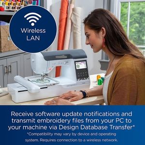 Máquina de Coser y Bordar Computarizada SE2000 con Wi-Fi, 193 Diseños Integrados y 50 Diseños Adicionales - Product Image 4