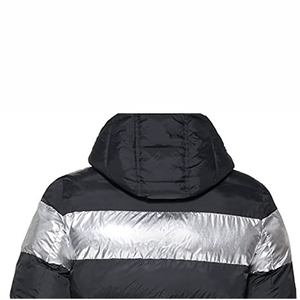 Blouson matelassé à capuche pour homme, en coton, coupe-vent, séchage rapide, chaud, décontracté, pour l'extérieur, avec logo frontal - Product Image 3