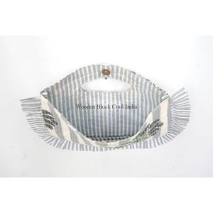 Sac à bandoulière matelassé en coton 100% coton pour femme, motif palmier élégant, fait main, idéal pour exposition - Product Image 3