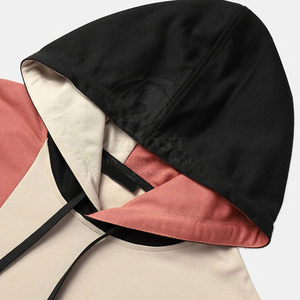 Sweat-shirt à capuche pour homme, coupe classique, imprimé logo sur le devant, style streetwear décontracté, color block - Product Image 5
