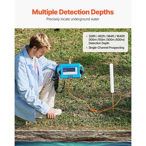 Rilevatore d'Acqua Sotterranea Professionale con Touchscreen da 7 Pollici e Mappatura Automatica, Portata 1640ft (500m), Tester per Terreno - Product Image 2