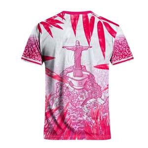 Maillot de football unisexe à manches courtes, design sublimé personnalisé OEM, 100% polyester, antibactérien, séchage rapide, respirant, pour équipe - Product Image 2