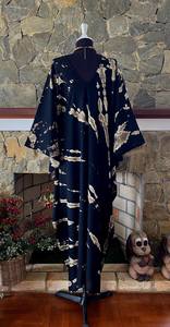 ชุดเดรสคาฟทันผ้าเรยอนย้อมสีแบบชิโบริ ไซส์พลัส ชุดคลุมสำหรับพักผ่อน สวมใส่สบายสไตล์โบโฮ ชุดลำลองสำหรับผู้หญิง - Product Image 4