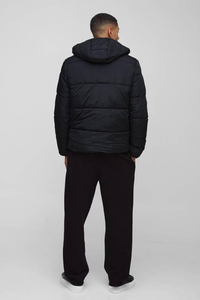 Chaqueta de Invierno Acolchada para Hombre, Color Negro, Cuello Alto, Transpirable e Impermeable - Product Image 2