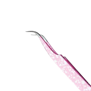 Pince à épiler professionnelle en acier inoxydable pour extensions de cils, avec pointe incurvée de précision et poignée antidérapante, pour les artistes en extensions de cils de salon, Elite - Product Image 5