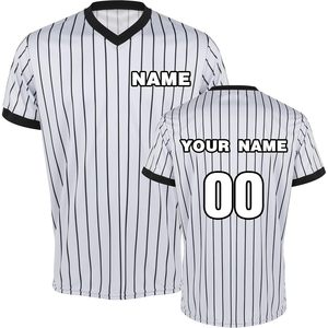 2025 Maillot d'arbitre de basket-ball gris personnalisé pour hommes Vêtements de sport personnalisés avec rayures noires - Product Image 1