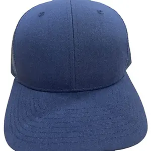 Navy Mesh Richardson 112 Trucker Hat Plain Color Made In Viet Nam High Quality 6 Panel Verifiled Supplier Headwear