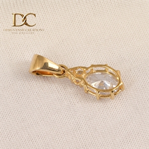 Dernière collection de bijoux fins certifiés IGI, pendentif en or jaune massif 10 carats avec diamant cultivé en laboratoire pour collier femme - Product Image 6