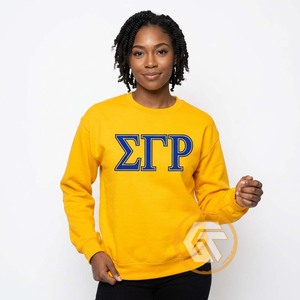 Sweat-shirt Femme Haute Qualité en Coton Molletonné Écologique 500g Sigma Gamma Rho, Broderie Frontale, Respirant, Couleur Unie, Automne Hiver - Product Image 3