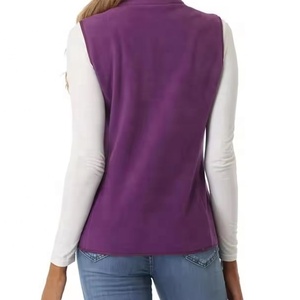 Fabricación personalizada mujer chaleco ligero sin mangas impermeable cuello mandarín bolsillos con cremallera correr ecológico transpirable - Product Image 6