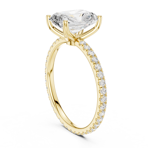 แหวนหมั้นเพชรทรงรัศมี 2.5 กะรัต เพชรเลี้ยงในห้องปฏิบัติการ ขายดี ทอง 14K พร้อมใบรับรอง IGI VS1 E เหมาะสำหรับวันครบรอบแต่งงาน - Product Image 4