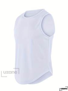 Ice Silk Quick Dry <b>Men</b> Tank Top Sleeveless Compression <b>Vest</b> Running Under Shirt Sports Training Tee - Product Image 2