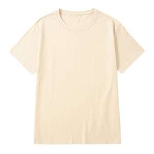 เสื้อยืดโอเวอร์ไซส์ทรงหลวม แขนสั้น ผ้าฝ้ายแท้ ลายเรียบ สำหรับผู้ชายและผู้หญิง รุ่นใหม่ เป็นมิตรต่อสิ่งแวดล้อม - Product Image 4