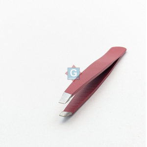 Pinces à épiler en acier inoxydable rouge, pinces de précision pour la suppression des poils, pinces à épiler pour les sourcils, pour un usage domestique, équipement de beauté - Product Image 1