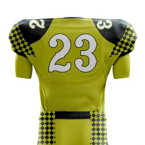 Vêtements d'entraînement sportifs OEM respirants, short 100% polyester, uniforme de football américain, tissu haute performance, séchage rapide, ajustable - Product Image 3