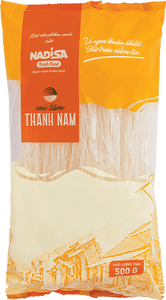 เส้นหมี่ข้าวแห้ง 300 กรัม/500 กรัม/1 กิโลกรัม แพ็คครอบครัว คุณภาพสูง 100% เส้นหมี่ข้าวสะอาด นาดิสา ผลิตภัณฑ์ธัญพืชแบบ OEM เส้นหมี่สำเร็จรูป - Product Image 2