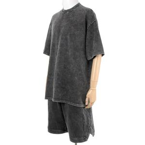 Custom Streetwear Cotton Jogging <b>Short</b> Set Sportswear Gym Tracksuit and <b>Short</b> 2 Piece <b>Shorts</b> Track Suit <b>Men</b> T Shirt Set Workout - Product Image 4