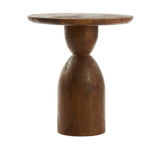 Mesa de Centro Moderna de Madera con Base Cónica, Mueble Hecho a Mano para Sala de Estar Estilo Mid-Century, Decoración para Mesa de Noche - Product Image 5