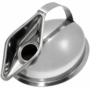 Urinoir manuel féminin en acier inoxydable allemand Holloware Instruments pour usage hospitalier, équipement médical consommable - Product Image 1
