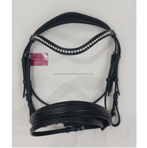 Brida de caballo de cuero de alta calidad con banda de cejas de cristal Mayorista ecuestre Equipo de caballo Premium del fabricante - Product Image 2
