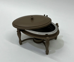 Luxury Round Chafing Dish Buffet <b>Server</b> with Lid Premium Stainless Steel <b>Food</b> Warmer for Catering Hotels Restaurants & Banquet - Product Image 4