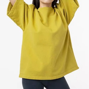 Camiseta Oversize Vintage para Mujer, 100% Algodón, Spandex, Rayón, con Cierre, Resistente, Ecológica, Transpirable, Antiarrugas, Personalizable - Product Image 3