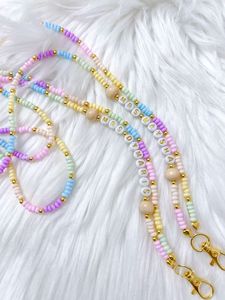 Vintage Inspired Embroidery Beaded <b>Lanyard</b> Handmade Beadwork Accessory <b>for</b> Badge and <b>Keys</b> - Product Image 5
