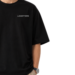 T-shirt graphique oversize pour homme, col rond, manches courtes, imprimé au dos, coupe ample, streetwear décontracté, vente en gros, vêtements de mode personnalisés, haut - Product Image 5