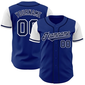 Maillot de baseball authentique OMMIZ INDUSTRY personnalisé gris marine à rayures fines marine-blanc, le plus vendu en gros - Product Image 6