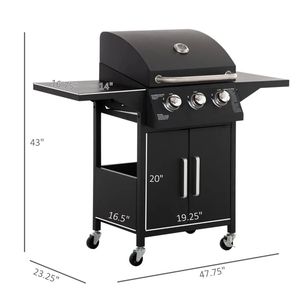 Portable Outdoor Barbecue Grill Black Color Easy-to-Carry <b>BBQ</b> Grills - Product Image 6